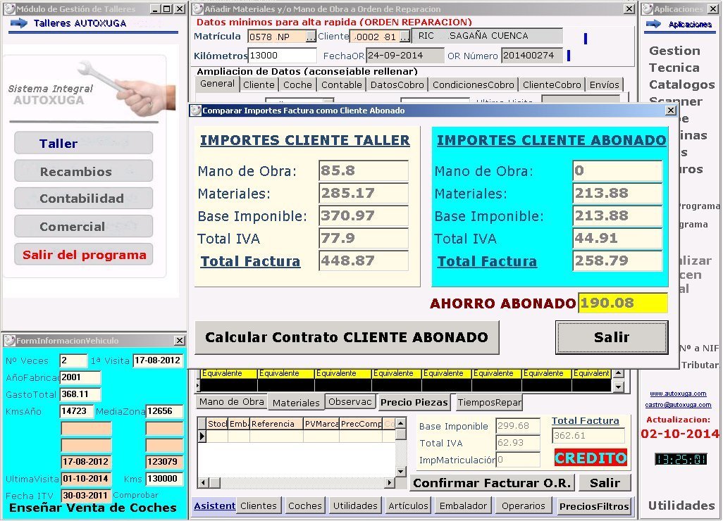 Ahorro en el cuidado del coche de los clientes abonados