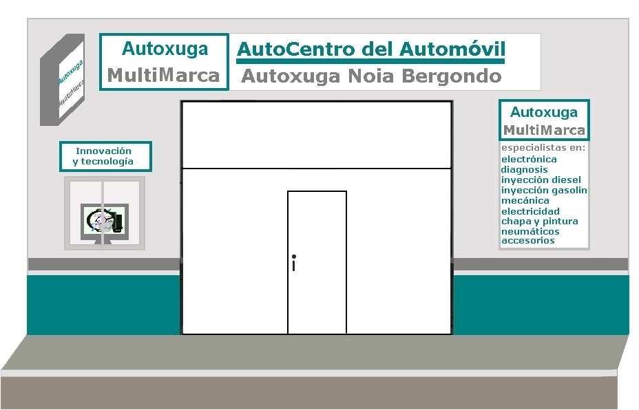 Proyecto de fachada para la red de talleres Autoxuga