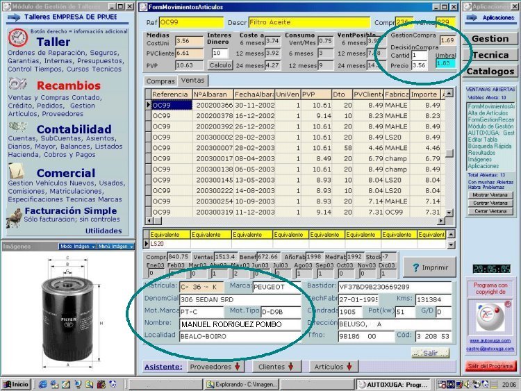 Coste compra y umbral de precios