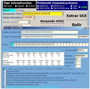 Aparato de diagnosis