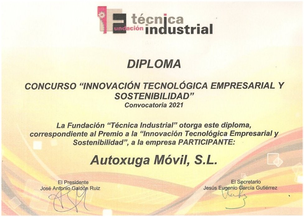 Diploma de la Fundacion Tecnica Industri