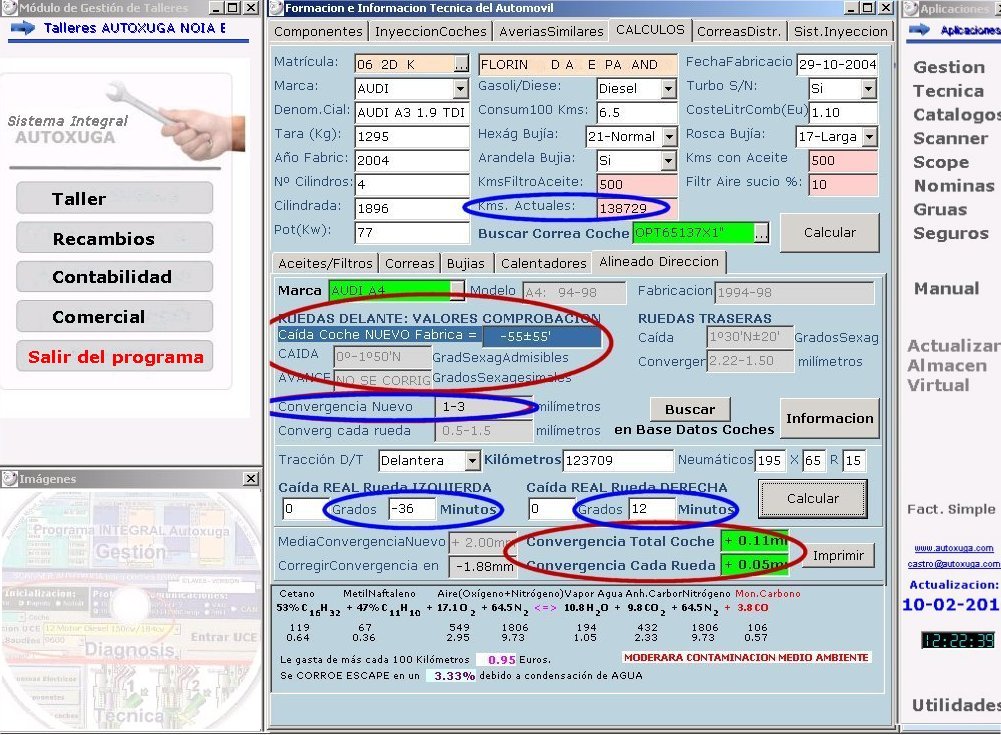 Calculo de la convergencia de los coches en funcion de kms rodados