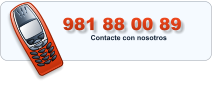 981 88 00 89   Contacte con nosotros